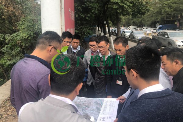 大良街道、順控環(huán)保水務(wù)等領(lǐng)導(dǎo)到金陡涌黑臭水體治理現(xiàn)場視察工作(圖4)