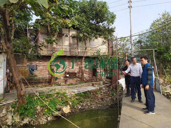 大良黨工委書記、順控環(huán)保水務(wù)總經(jīng)理一行視察黑臭水體治理工作(圖2)